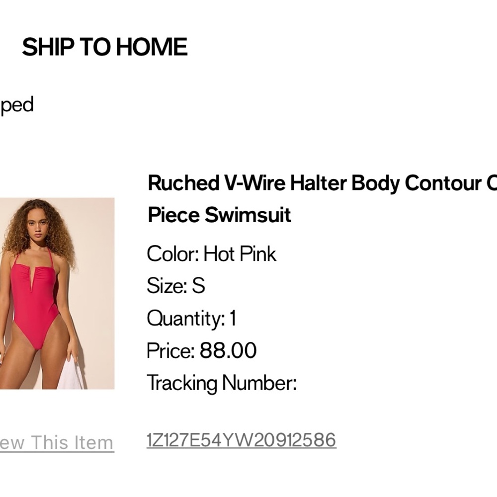 Express Vibrant Pink Halter Swimsuit
